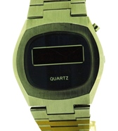 Bulova LED digital display watch from 1976